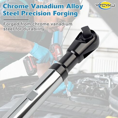 Offset Extension Wrench for Drill - 1/2" Offset Extension Wrench Impact | with Versatile 3/8", 1/4" Socket Adapters, Heavy-Duty Ratchet Extender for Tight Spaces, High Torque & Hard-to-Reach Bolts in Kuwait