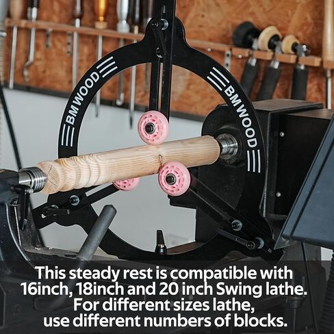 Woodturning Steady Rest MC-FS9 for 16inch,18inch and 20inch Swing Size Lathe for Spindle Woodturning. in Kuwait