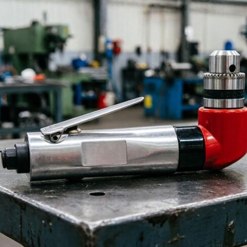 Pneumatic Drill Professional Power Drill Corner Pneumatic Tool Alloy Body Ergonomic Lever High-Speed Motor suitable for construction assembly projects in Kuwait