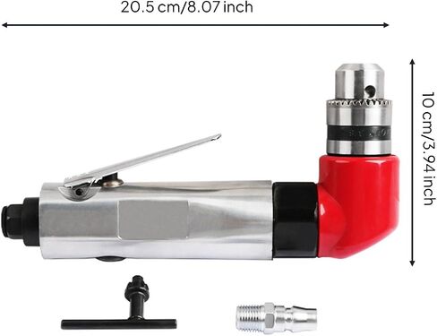 Pneumatic Drill Professional Power Drill Corner Pneumatic Tool Alloy Body Ergonomic Lever High-Speed Motor suitable for construction assembly projects in Kuwait