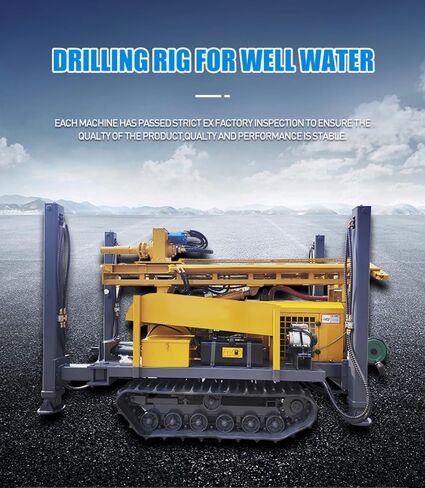 Hydraulic Pneumatic Water Well Drill Rig | Fast Deep Borehole Drilling | Deep Water Well Drilling Rig for Construction Sites, Agriculture, and Geological Survey with Stable Performance. in Kuwait