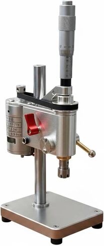 Precision Bench Drill with Miniature Benchtop Drill Stable Drill Press Built-In XY Vise Aluminum Alloy Steel for Small-Scale Projects Home Workshop Studio, Er11 W Micrometer in Kuwait