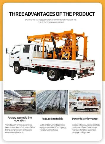 300m–600m Water Well Drilling Rig with Heavy Duty Truck Mounted Design | Fast Deployment For Agricultural Irrigation, Groundwater Development And Drilling Services in Kuwait