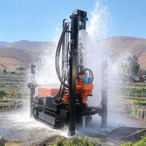 Water Drilling Rig | Pneumatic Portable Borehole Machine for Deep Wells | Professional Water Well Drilling Equipment for Remote Water Supply and Geological Exploration with Compact Design. in Kuwait