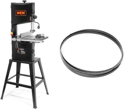 WEN Band Saw with Stand, 10-Inch, 3.5-Amp, Two-Speed (BA3962) and BB7225 72" Woodcutting Bandsaw Blade with 6 TPI & 1/4" Width in Saudi Arabia