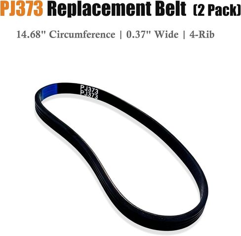 2 Pack PJ373 V Belt for Husky Air Compressors, Replacement Belt for H1504ST A700062 Pumps and Stanley Bostitch AB-9075316 in Kuwait