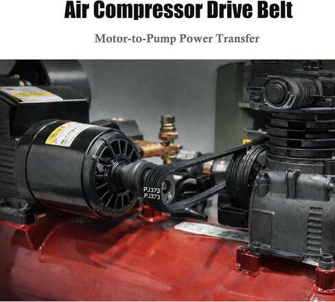 2 Pack PJ373 V Belt for Husky Air Compressors, Replacement Belt for H1504ST A700062 Pumps and Stanley Bostitch AB-9075316 in Kuwait