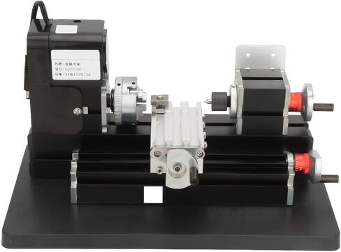 Garosa Mini Metal Lathe Compact, High Precision Turning Machine with 20000RPM Motor and 0.02mm Accuracy for Hobby Workshop DIY Crafts Soft Metal Acrylic 20mm x 135mm in Kuwait