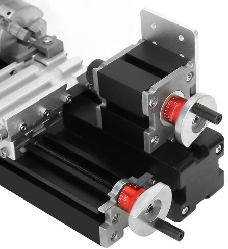Garosa Mini Metal Lathe Compact, High Precision Turning Machine with 20000RPM Motor and 0.02mm Accuracy for Hobby Workshop DIY Crafts Soft Metal Acrylic 20mm x 135mm in Kuwait