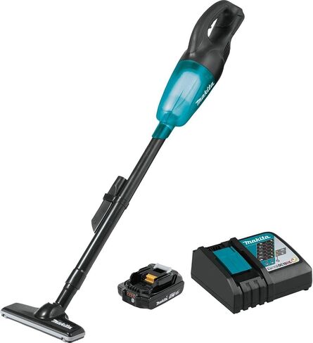 Makita XLC02R1B 18V LXT Lithium-Ion Compact Cordless Vacuum Kit (2.0Ah) (Renewed) in Kuwait