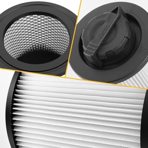 2 Pack DXVC4001 Cartridge Filter Replacement Fit for 4-5 Gallon Wet/Dry Vacuum Cleaners DXV04T, DXV05P, DXV05S, DXV06G, DXV08SA, DXV08S,DXV08SL, Washable and Reusable in Kuwait