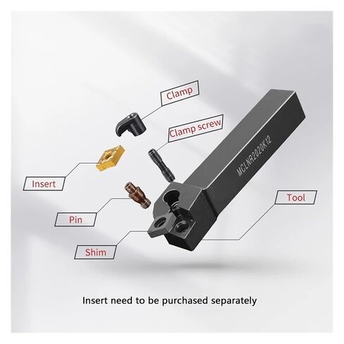 High Toughness Turning Blade Machine Accessories 1PCS MCLNR2020K12 External Turning Tool Lathe Bar Holder Cutting Cutter in Kuwait