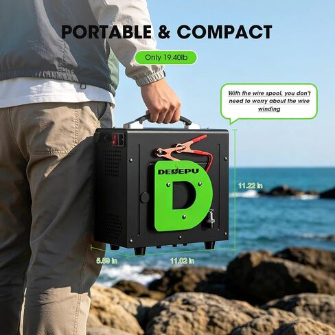 DEDEPU PCP Air Compressor, 4500PSI/30MPa Oil-Water Free High Pressure HPA Pump with Auto-Stop, Built-in Cooling Fan, 12V DC/110V AC Dual Power Fast Fill Pump for Air Rifle, Paintball & Scuba Tank in Kuwait