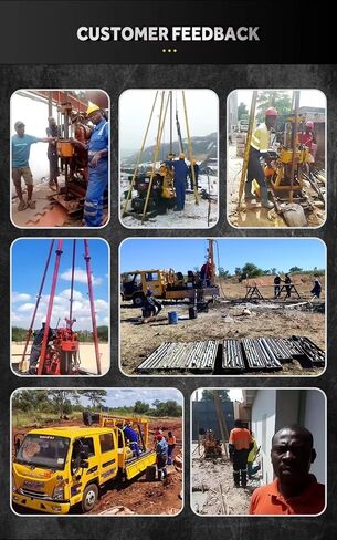 Heavy Duty Drilling Rig with Stable Hydraulic Power System | 200m 300m 400m 600m Designed For Rock Drilling, Geological Surveys And Industrial Drilling Operations in Kuwait