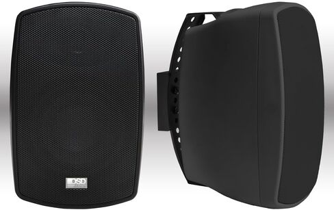 OSD Audio AP490 زوج مكبرات صوت خارجية مقاس 4 بوصات، 60 وات RMS و70 فولت، مقاومة للطقس IPX6، دعامة حركة كاملة، أبيض in Kuwait
