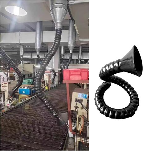 Flexible Fume Extraction Arm - 0.8m Suction Arm for Welding, Soldering & Industrial Dust Collection, Low Maintenance Exhaust Duct, 45mm Diameter, Efficient Air Filtration in Kuwait