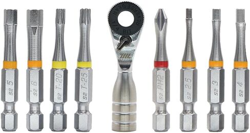 711L Mini Ratchet Wrench and 8 PCS 50mm Hex Bits Bundle in Kuwait