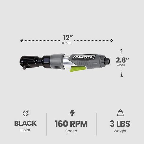 INTRADIN (SHANGHAI) IMPORT & EXPORT Master Mechanic 1202s1111 Air Ratchet with Aluminum Housing, 3/8" in Kuwait