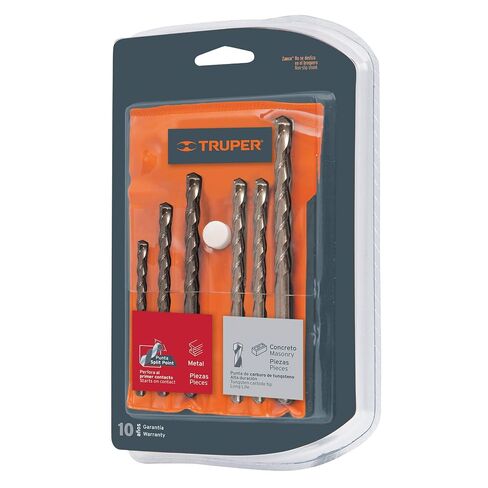 TRUPER JBAC-6 6-Pc Masonry and High Speed Steel Drill Bit Set in Kuwait