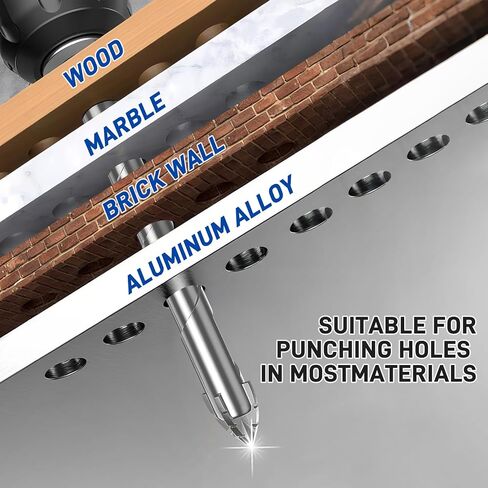 7pcs Hex Shank Masonry Drill Bit Set，Concrete Drill Bit Set ，Carbide Tip Drill Bits for Concrete, Tile,Brick, Plastic, Cement（1/8"~1/2"） Silver in Kuwait