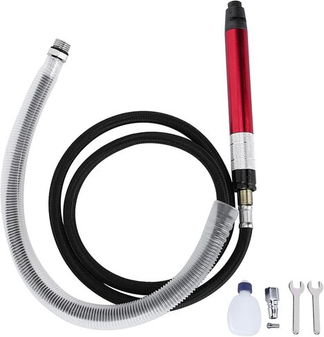 Pneumatic Grinding Machine, High Speed 58000rpm, Air Grinder, Portable Pen Shaped Design with Alloy Steel Air Tube Connector and Complete Tools, for Metal Welding, Plastic Fabricat in Kuwait