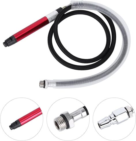 Pneumatic Grinding Machine, High Speed 58000rpm, Air Grinder, Portable Pen Shaped Design with Alloy Steel Air Tube Connector and Complete Tools, for Metal Welding, Plastic Fabricat in Kuwait