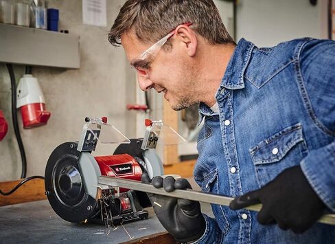 Einhell Grinder TC-BG 150 (power 150 W, for small and large repairs, shape corrections and polishing, sold with K36/K60 coarse grinding wheel) in Kuwait