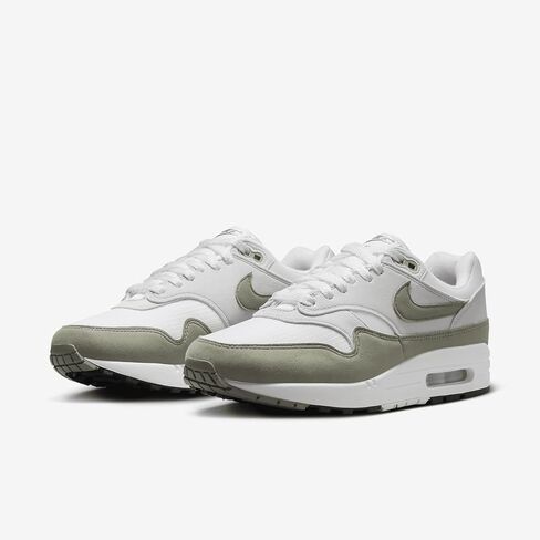 Nike Air Max 1 Women's Shoes (DZ2628-112, White/Neutral Grey/Black/Light Army) Size 8 in Kuwait