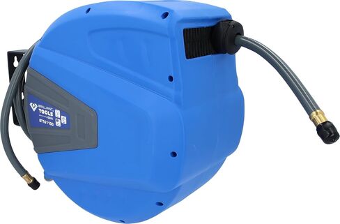 BRILLIANT TOOLS BT161100 DL Hose Reel Diameter 10 mm Connection 3/8 Inch PVC [Powered by KS Tools] in Kuwait
