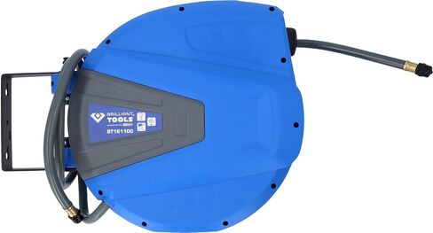 BRILLIANT TOOLS BT161100 DL Hose Reel Diameter 10 mm Connection 3/8 Inch PVC [Powered by KS Tools] in Kuwait