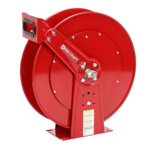 Reelcraft 83000 OLP Heavy Duty Dual Pedestal Hose Reel, 50' Air/Water Hose Not Included in Kuwait