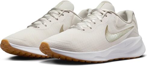Nike Revolution 7 Women's Road Running Shoes (FB2208-010, Phantom/Light Bone/White/Neutral Olive) Size 8.5 in Kuwait