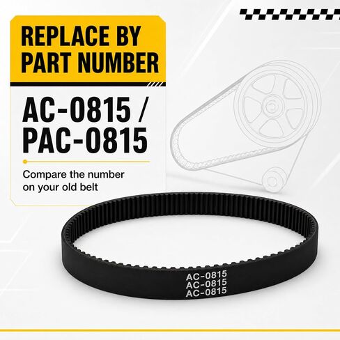 AC-0815 Air Compressor Timing Belt, Drive Belt Replacement for Select Oil-Free Compressor Models, Non-OEM Aftermarket Part, 1 Pack in Kuwait
