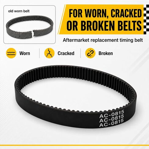 AC-0815 Air Compressor Timing Belt, Drive Belt Replacement for Select Oil-Free Compressor Models, Non-OEM Aftermarket Part, 1 Pack in Kuwait