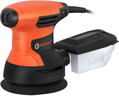 5-inch Orbital Sander, Random Orbit Sander With 6 Variable Speeds, 12pcs Sandpapers, Dust Collection For Woodworking And Sanding in Kuwait