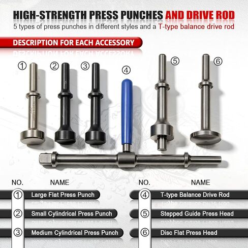 27PCS Air Hammer Kit, Heavy Duty Pneumatic Air Hammer with Chisel Set, 2500 BPM Air Chisel Hammer, Long Barrel Air Hammer with Carrying Case in Kuwait