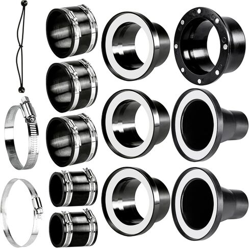 Magnetic Dust Collection Fittings Kit 4" & 2.5" Hose Adapter Set | Magnetic Quick Connect Design for Fast Setup, Compatible with 4" and 2.5" Dust Collection Hoses in Kuwait