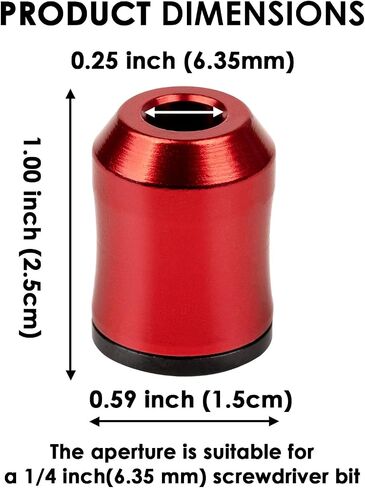 Ocean Pearl 2Pcs Magnetic Screw Ring, 1/4 in Hex Bit Magnetizer for Drill in Kuwait