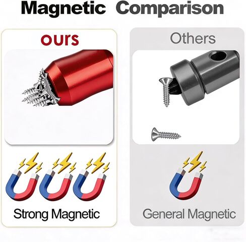 Ocean Pearl 2Pcs Magnetic Screw Ring, 1/4 in Hex Bit Magnetizer for Drill in Kuwait