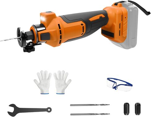 Cordless Drywall Cut-Out Tool for Dewalt 20v Battery, 30000 RPM Brushless Drywall Cutting Tool,LED Light, Adjustable Depth, Drywall Rotary Tool for Sheetrock,Wood in Kuwait