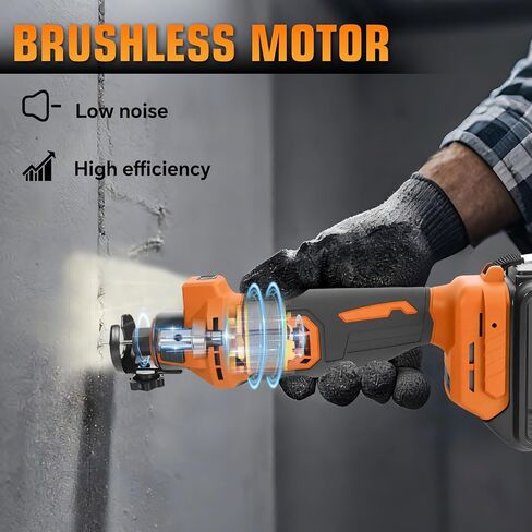 Cordless Drywall Cut-Out Tool for Dewalt 20v Battery, 30000 RPM Brushless Drywall Cutting Tool,LED Light, Adjustable Depth, Drywall Rotary Tool for Sheetrock,Wood in Kuwait