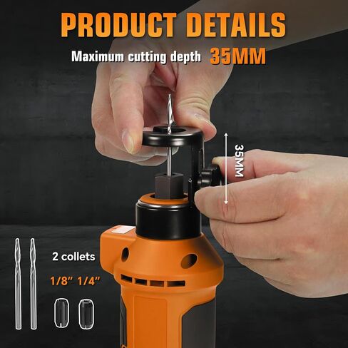 Cordless Drywall Cut-Out Tool for Dewalt 20v Battery, 30000 RPM Brushless Drywall Cutting Tool,LED Light, Adjustable Depth, Drywall Rotary Tool for Sheetrock,Wood in Kuwait