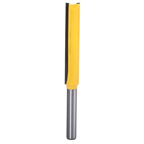 Double Flute Straight Bits, 1/4-Inch Shank Straight Router Bits 3/8 Inch Width Woodworking Milling Tools 3 Inch Cutting Flush Trim Pattern Router Bit Knife (Pack of 1) in Kuwait