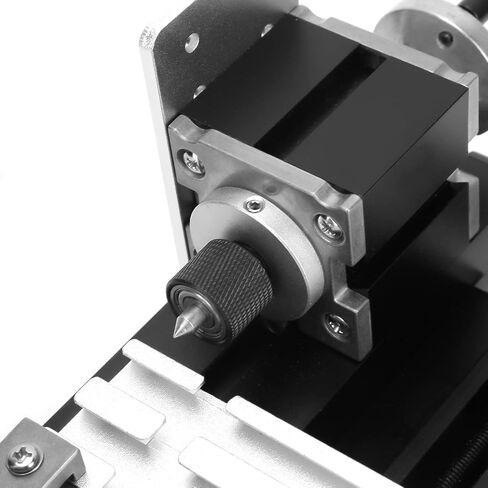 YWBL-WH Mini Metal Lathe, High Precision 24W Motor Turning Machine for DIY Crafting Hobbyists Metal Acrylic 20mm x 135mm Desktop Bench Lathe with 20000RPM and Metal Structure in Kuwait