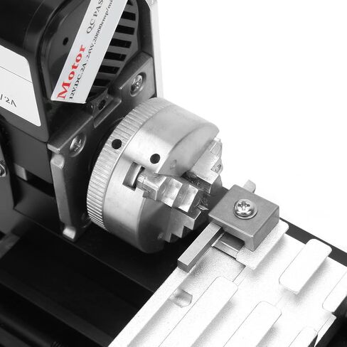 YWBL-WH Mini Metal Lathe, High Precision 24W Motor Turning Machine for DIY Crafting Hobbyists Metal Acrylic 20mm x 135mm Desktop Bench Lathe with 20000RPM and Metal Structure in Kuwait
