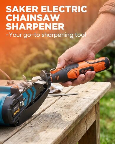 Saker Cordless Rotary Tool Kit,Electric Chainsaw Sharpener | Chain Saw Sharpener Tool with 12 File Sharpening Wheel Bits,Rotary Tool Kit with 5-Speed for Sanding, Polishing, DIY(126 PCS) in Kuwait
