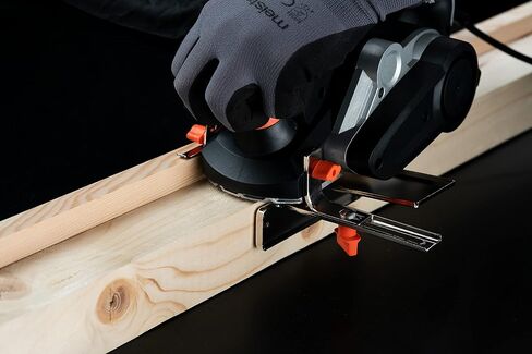 Meister MEH 900-2 electric planer, 900 W - planer width 82 mm - cutting depth 3 mm - folding depth 15.5 mm - with side & fold depth stop - dust bag/planer/5460150, black in Kuwait