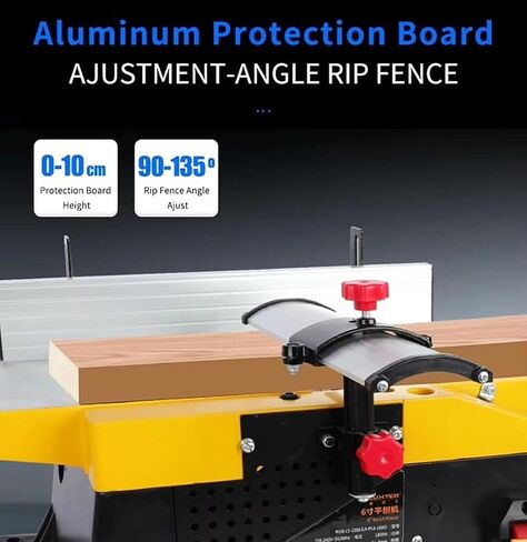 220V Bench Planer Electric Planer 1800W, 6-inch Bench Woodworking Planer, Multi-Function Electric Planer Drilling and milling Machine in Kuwait