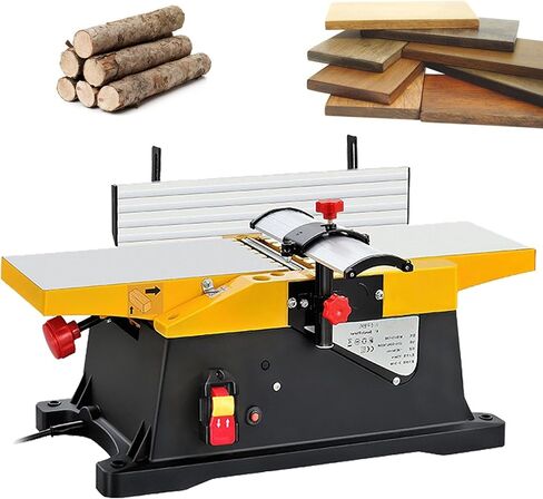 Portable Electric Woodworking Planer, High-Speed 12000R/Min Benchtop Thicknesser for Precise Wood Cutting and Smoothing in Kuwait