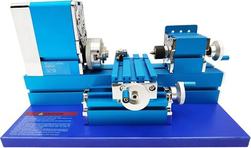 INTBUYING All-metal Miniature Lathe 100-240V Didactical Mini Metal Lathe Machine 20000rpm for Teaching Demonstration Woodworking DIY in Kuwait